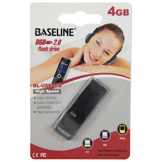 Baseline 4GB USB 2.0 Type-A Flash Drive | BL-USB4GB