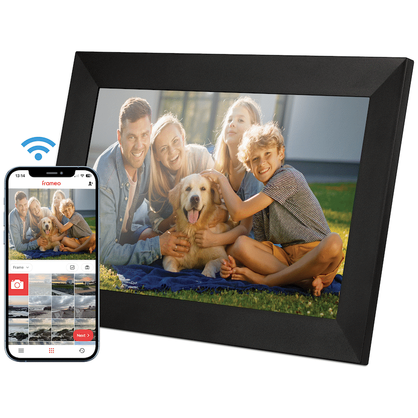 Volkano Scene Series 10.1" Smart Calendar And Digital Photo Frame with Built-In Frameo Software | VK-5150-BK