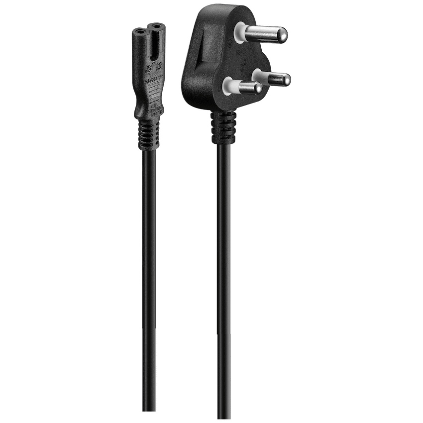 Volkano Presto series Power Cable Figure 8  to SA 3pin 1.8m 2.5A - black | VK-8146-BK