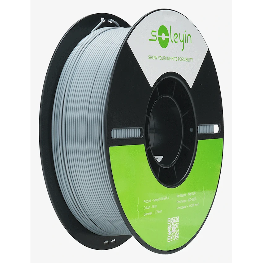 Creality 1.75mm Soleyin Ultra PLA Matte Filament - Grey 1Kg | 3301010517