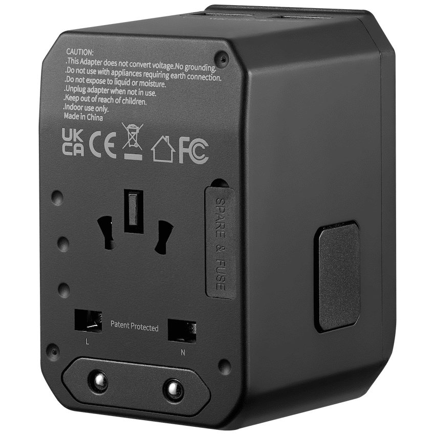 Volkano Jetsetter series 45W PD Travel Adaptor | VK-8027-BK