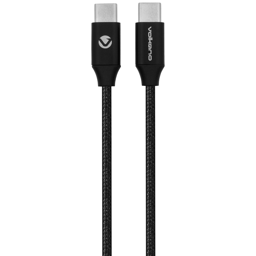 Volkano On-The-Go Type-C to Type-C 30w Cable - Black | VK-PDQ-303-BK