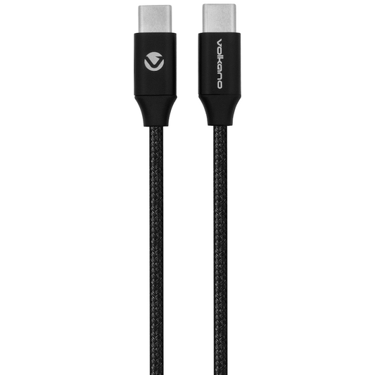 Volkano On-The-Go Type-C to Type-C 30w Cable - Black | VK-PDQ-303-BK