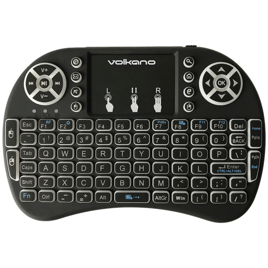 Volkano Control Series Smart TV Remote Control Keyboard and Trackpad | VK-20038-BK