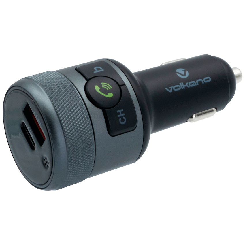 Volkano Piston Series Bluetooth Hands-Free Car Kit | VK-3039-BK[V2]