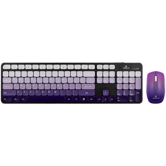 Volkano Prism Series Bluetooth Wireless Keyboard and Mouse - Purple | VK-20248-PR