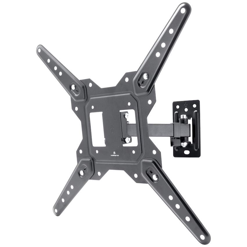 Volkano Steel Series Full Motion Single Arm TV Wall Mount for 23"-55" TVs | VK-4027-BK