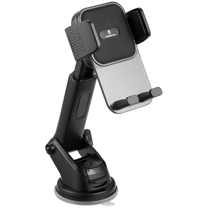 Volkano Secure Series Car Vent, Dash & Windshield Mount Phone Holder - Black | VK-5306-BK