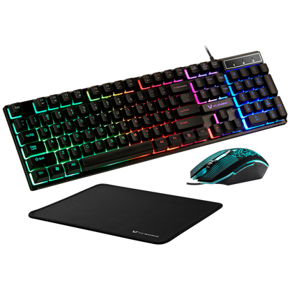 VX Gaming Artemis series 3-in-1 Combo KB, Mouse, Mousepad | VX-144-BK[V2]