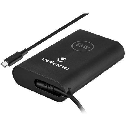 Volkano Brio Slimline series Type-C 65W Laptop Charger | VK-8053-BK
