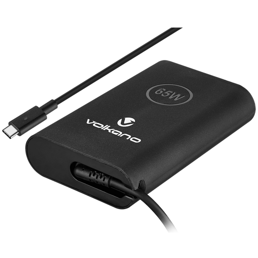 Volkano Brio Slimline series Type-C 65W Laptop Charger | VK-8053-BK