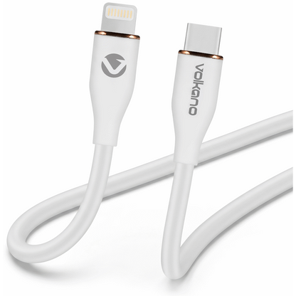 Volkano Flexi Series Type-C to MFI Lightning 1.5m 27w - White | VK-20267-WT