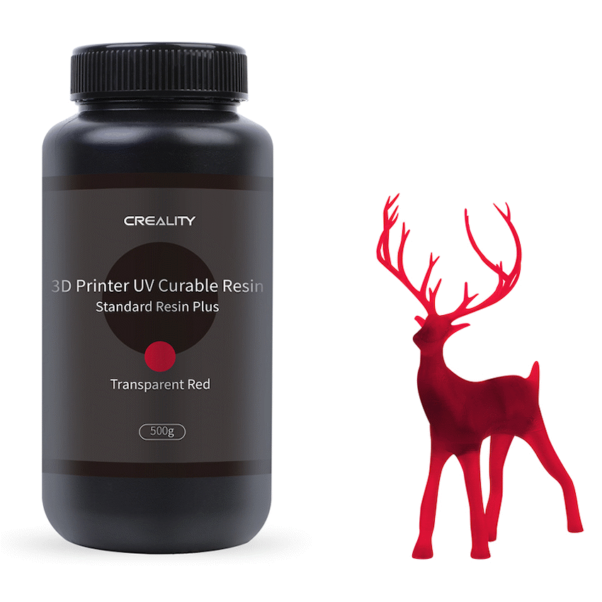 Creality LCD Standard Resin Plus - Transparent Red 500g | 3302020082