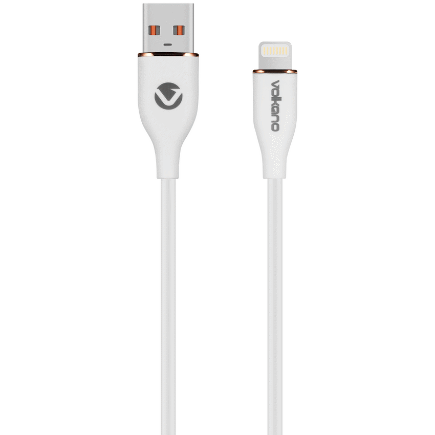 Volkano Flexi Series USB to MFI Lightning 2.5m 27w - White | VK-20270-WT
