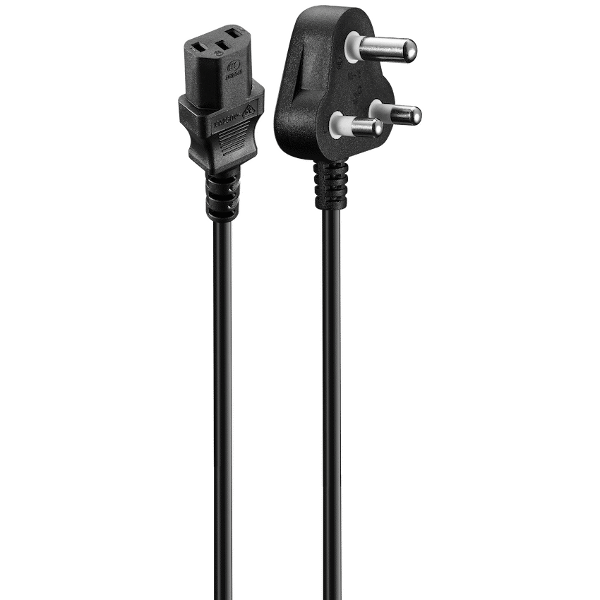 Volkano Presto Series Power Cable 3-Pin IEC to Type-M 1.8m 10a - Black | VK-8141-BK