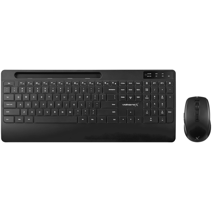 VolkanoX Gem Bluetooth Wireless Keyboard and Mouse - Black | VKX-20237-BK