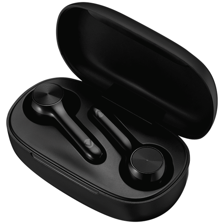 Volkano Libra Series TWS Earphones + Charging Case - Black | VK-1123-BK