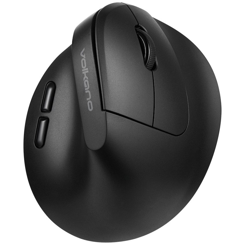 Volkano Curve Series Ergonomic Bluetooth Wireless mouse - Black | VK-20305-BK