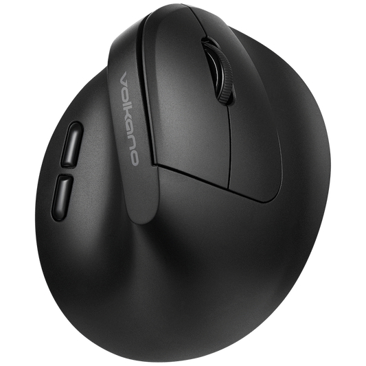 Volkano Curve Series Ergonomic Bluetooth Wireless mouse - Black | VK-20305-BK