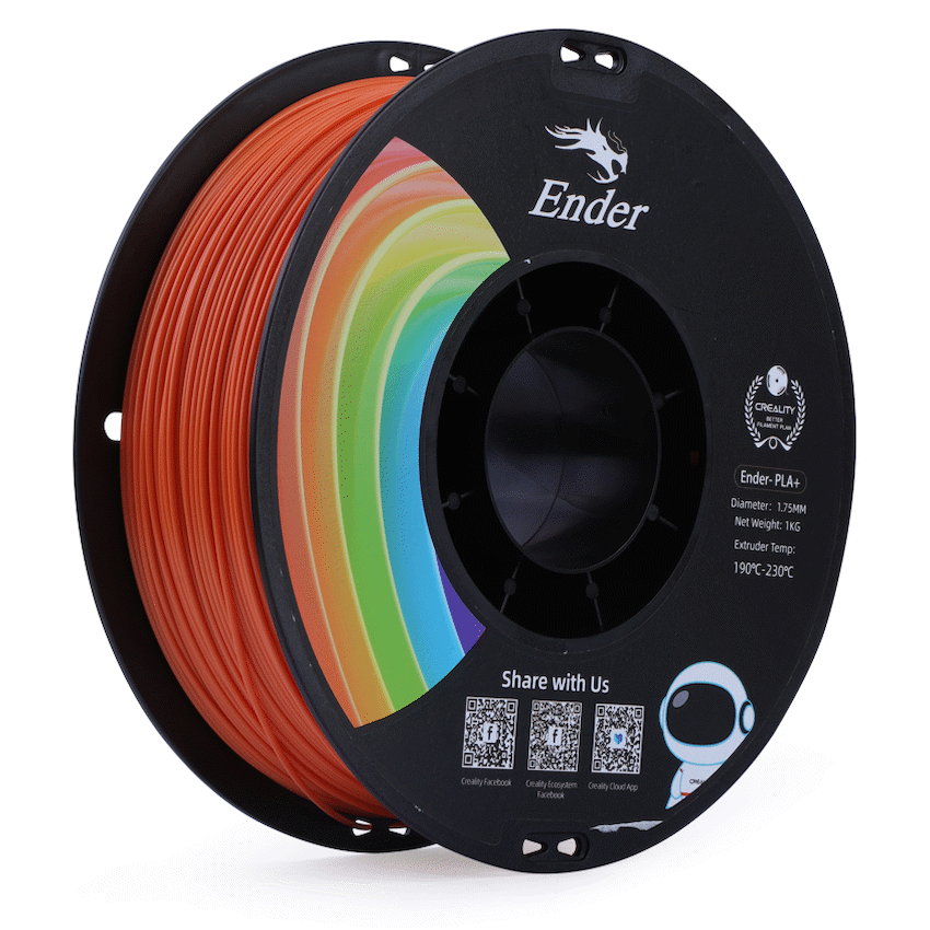Creality 1.75mm Ender-PLA+ Filament - Orange 1Kg | 3301010307