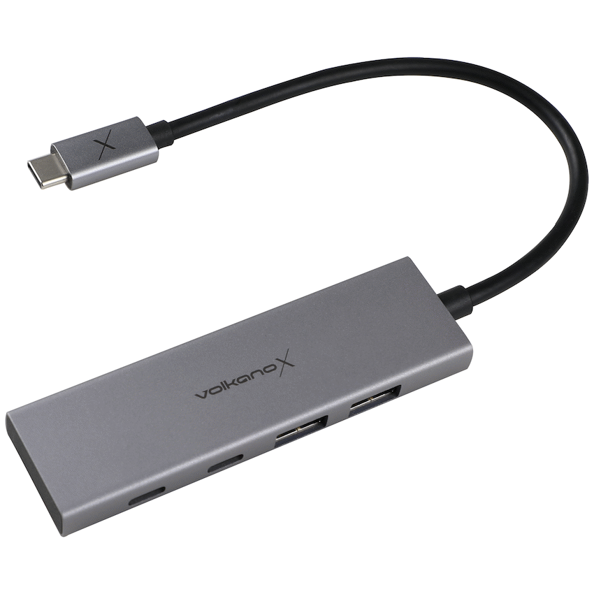 Volkano X Core series 4 in 1 USB-C Hub | VK-20281-BK