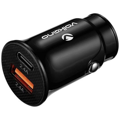 Volkano On-The-Go Dual USB Car Charger 12w | VK-PDQ205-BK