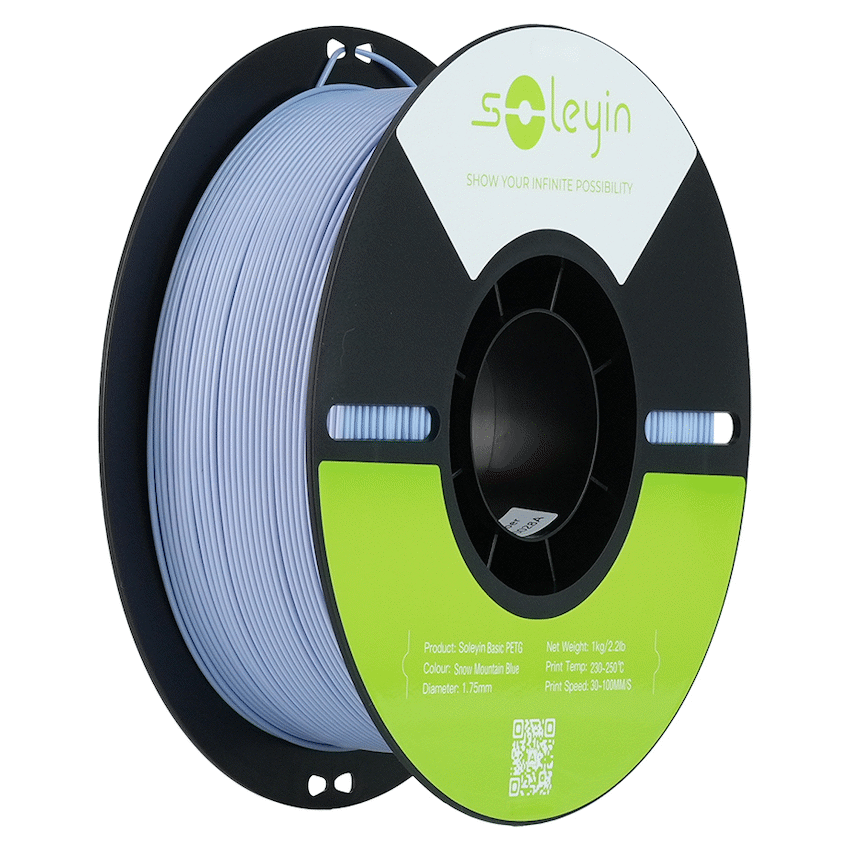 Creality 1.75mm Soleyin Basic PETG Filament - Snow Mountain Blue 1Kg | 3301030167