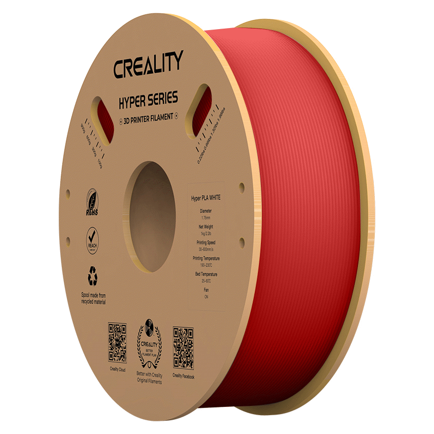 Creality 1.75mm Hyper Series PLA High-Speed Filament - Red 1Kg | 3301010342