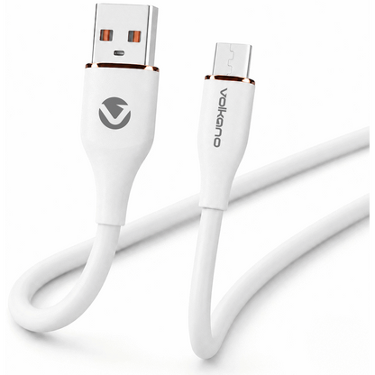 Volkano Flexi Series USB to Micro USB 1.5m 18w - White | VK-20261-WT