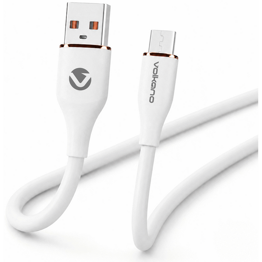 Volkano Flexi Series USB to Micro USB 1.5m 18w - White | VK-20261-WT