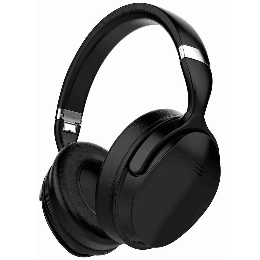 VolkanoX Silenco Series Active Noise-Cancelling Bluetooth Headphones - Black | VK-2003-BK