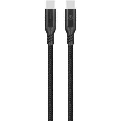 Volkano Weave Series 100w Type-C to Type-C 1.2m | VK-20230-BK