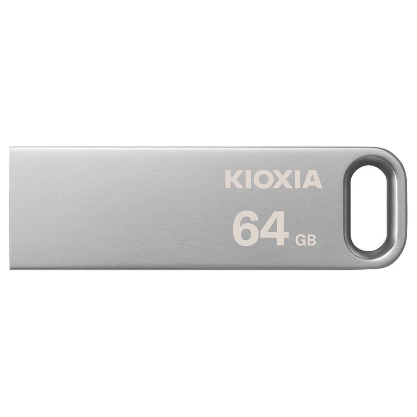 Kioxia TransMemory U366 64GB USB 3.2 Gen 1 Metal Type-A Flash Drive (Silver) | LU366S064GG4
