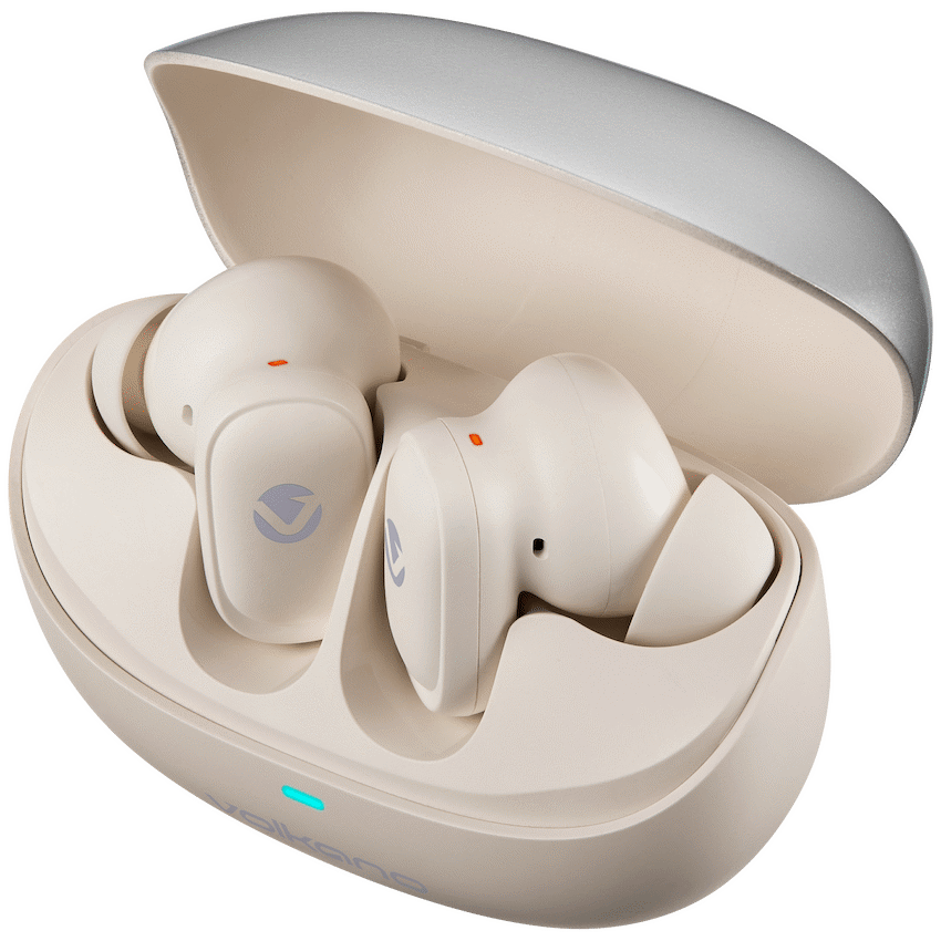 Volkano Sugar-Cube Active Noise-Cancelling True Wireless Earphones - Nude | VK-2222-ND