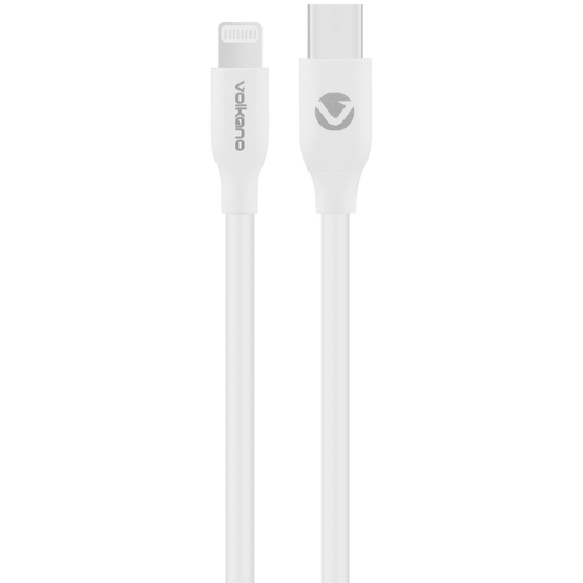 Volkano Flexi Series Type-C to MFI Lightning 2.5m 27w - White | VK-20268-WT
