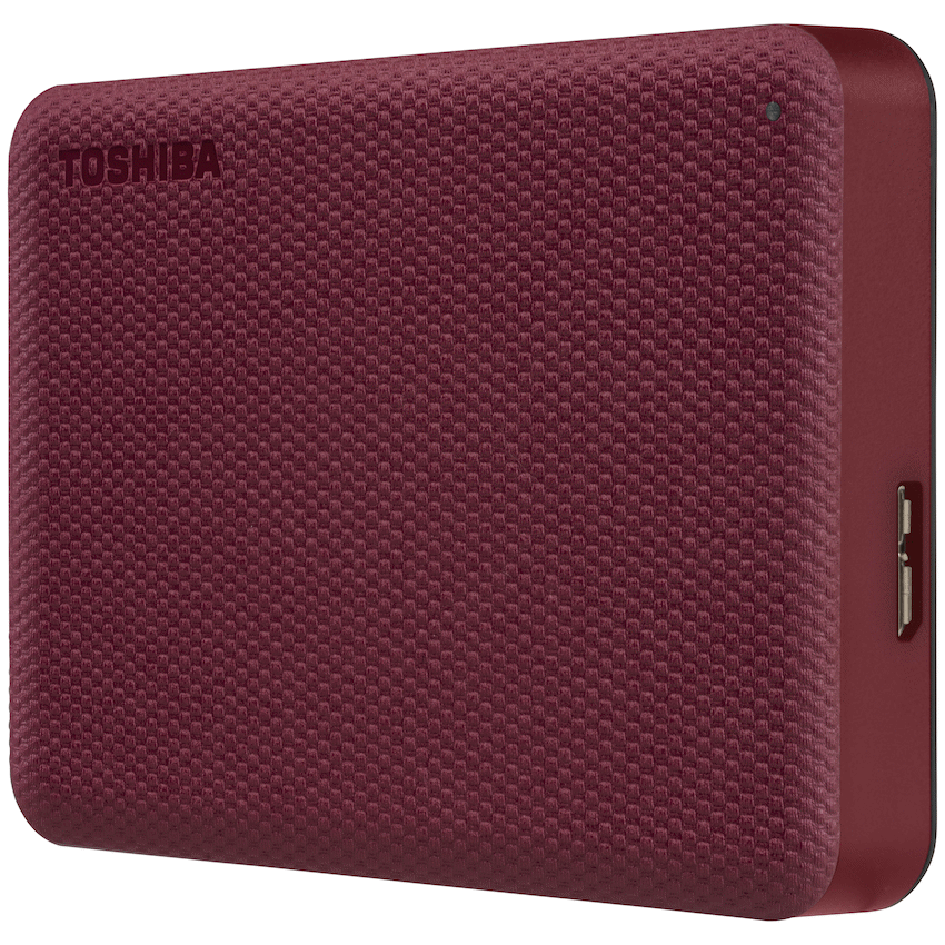 Toshiba Canvio Advance 2TB 2.5" Portable External Hard Drive USB 3.2 Gen 1 (Red) | HDTCA20ER3AA