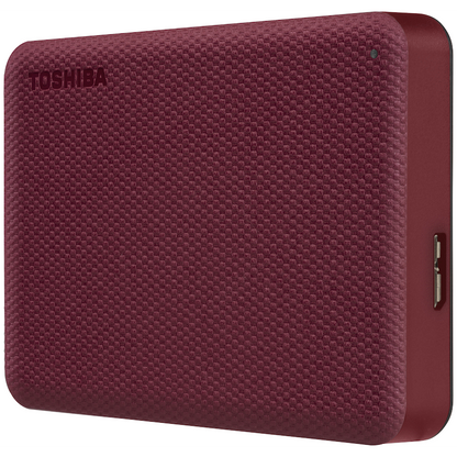 Toshiba Canvio Advance 2TB 2.5" Portable External Hard Drive USB 3.2 Gen 1 (Red) | HDTCA20ER3AA