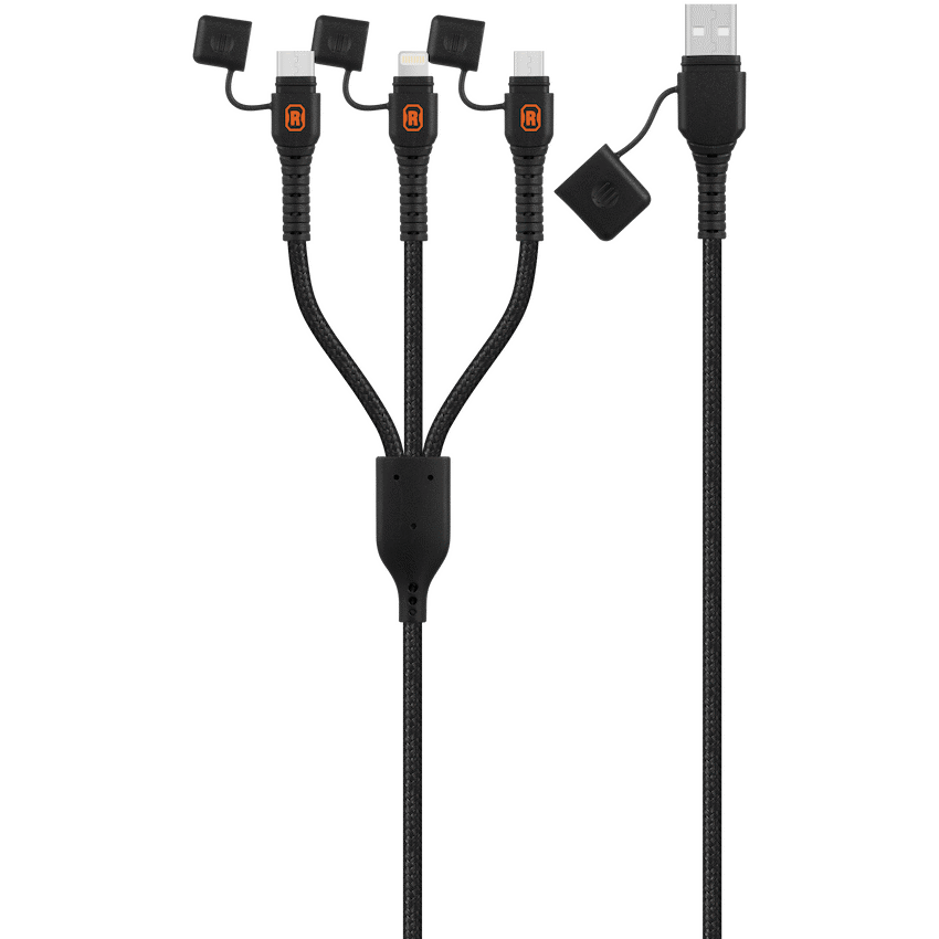Rugged by Volkano Water- and Dust-Proof USB to 3-in-1 Cable - 1.2m | VK-4100-U31