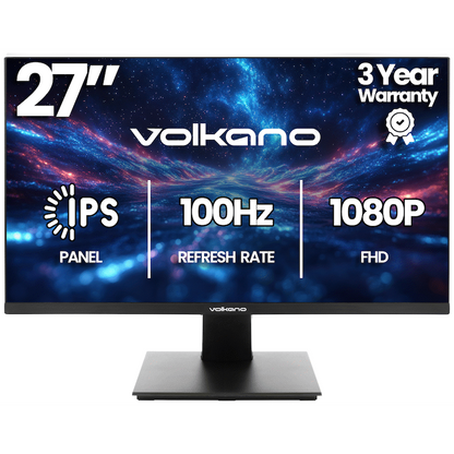 Volkano 27-inch Full HD IPS Monitor with HDMI/VGA, 100 Hz | VK-5603-BK