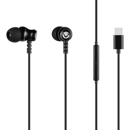 Volkano Prism 2.0 Series Type-C Earphone - Black | VK-1019-BK[V1]