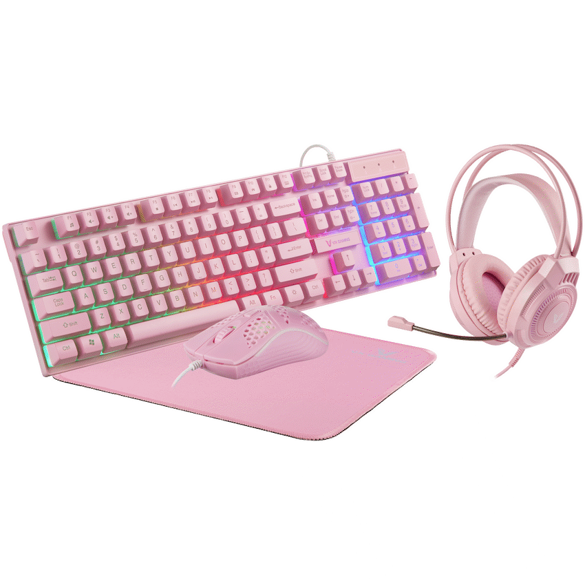 VX Gaming Freya Pink 4 -in-1 Rainbow Combo | VX-233-PK