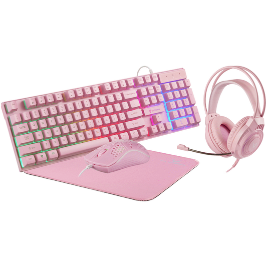 VX Gaming Freya Pink 4 -in-1 Rainbow Combo | VX-233-PK