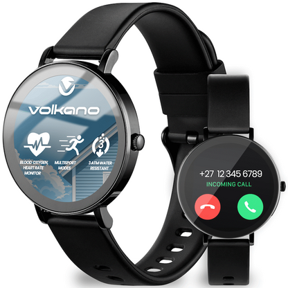 Volkano Aurora Series Ladies Smart Watch - Black | VK-5093-BK