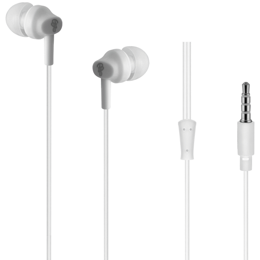 Pro Bass Genesis Series 3.5mm Wired Earphones (No Mic) - White | PR-1002-WH