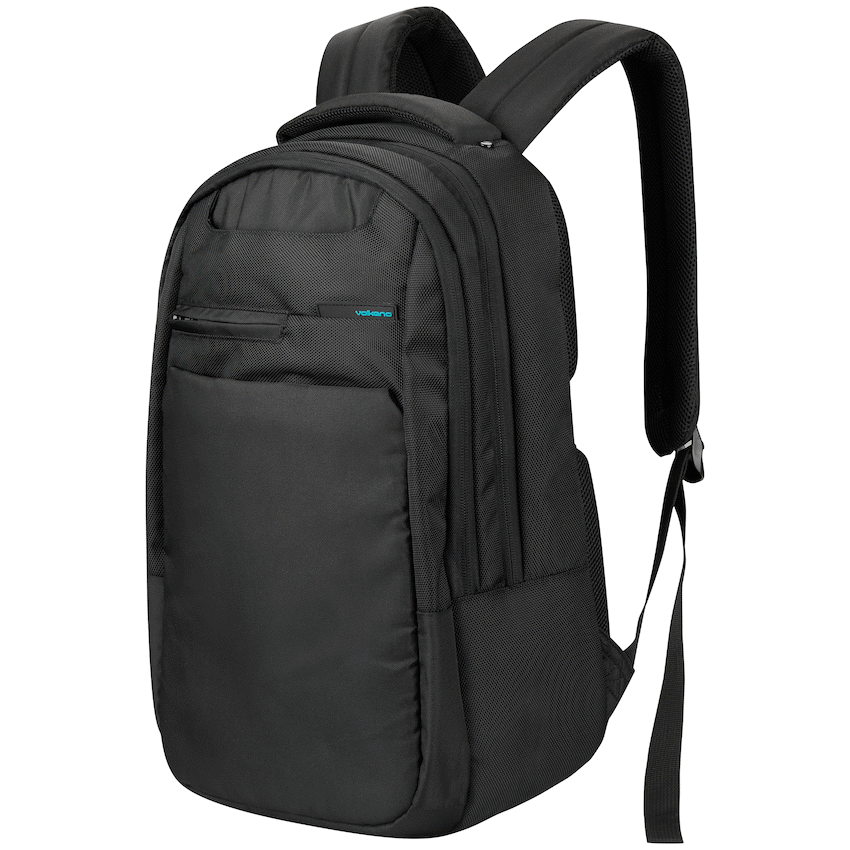 Volkano Suave 15.6" Laptop Backpack - Black/Turquoise | VK-7117-BKTQ