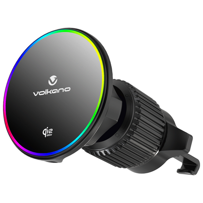 Volkano Volt Series Qi2.2 Magnetic Car Vent Phone Holder - Black | VK-8204-BK