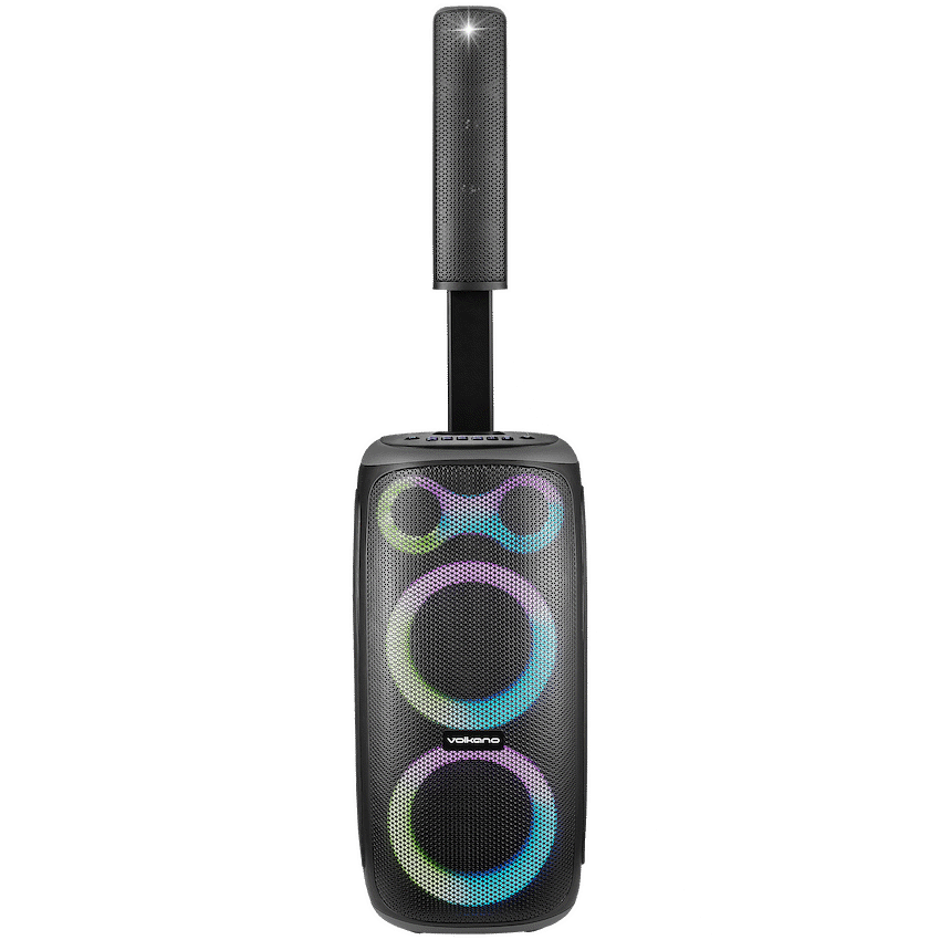 Volkano Vegas Series Dual 6.5" Tower Speaker | VK-3903-D65-BK