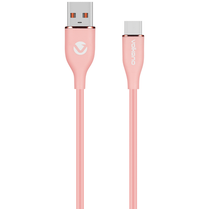Volkano Flexi Series USB to Type-C 1.5m 30w - Pink | VK-20263-PK