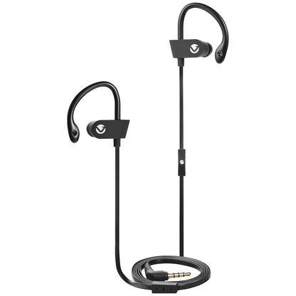 Volkano Circuit Series Sports Hook-In Earphones with Mic | VEH-001-BK
