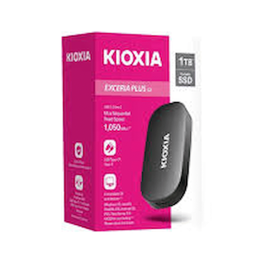 Kioxia Exceria Plus G2 1TB USB 3.2 Gen 2 Type-C External Portable Solid State Drive | LXD20K001TG8